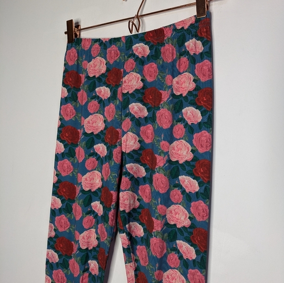 Matilda Jane Pink Red Blue Floral Rose Pull On Pant 16 - Picture 3 of 6